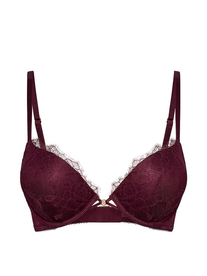 Bombshell Add-2-Cups Rose Lace Push-Up Bra image number 2
