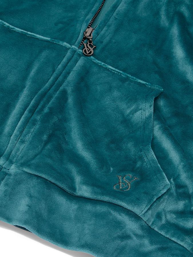 Velour Full-Zip Hoodie image number 3