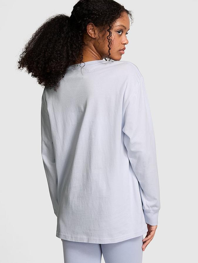 Campus Cotton Long-Sleeve Tee image number 1