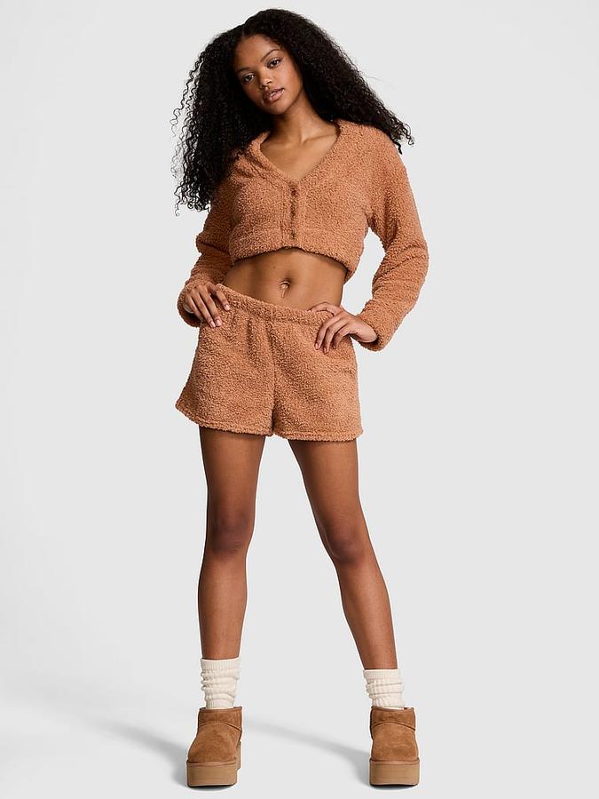 Co-ZZZy Fleece Boxy Pajama Shorts image number 0