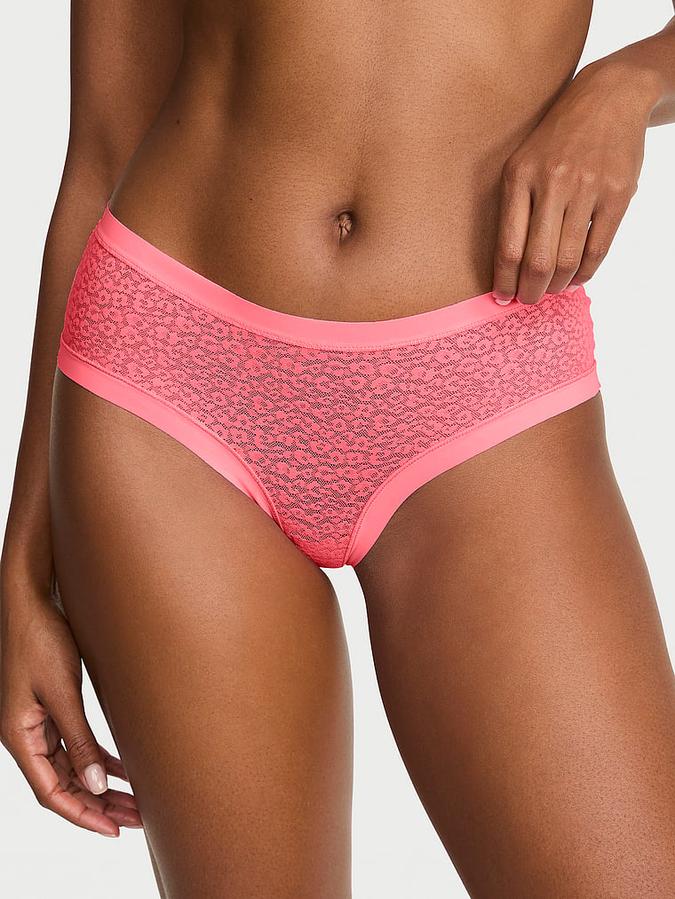No-Show Leopard Lace Cheeky Panty