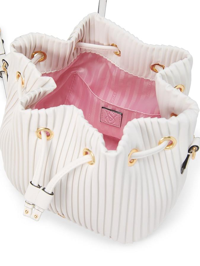 The Victoria Mini Bucket Bag Coconut White image number 2