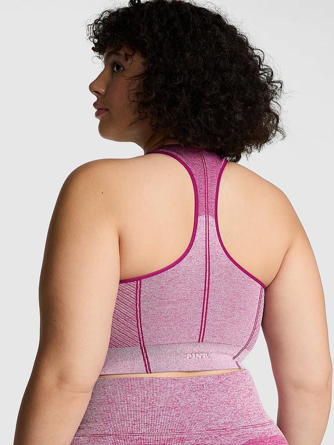 Seamless Marl Longline Sports Bra image number 1