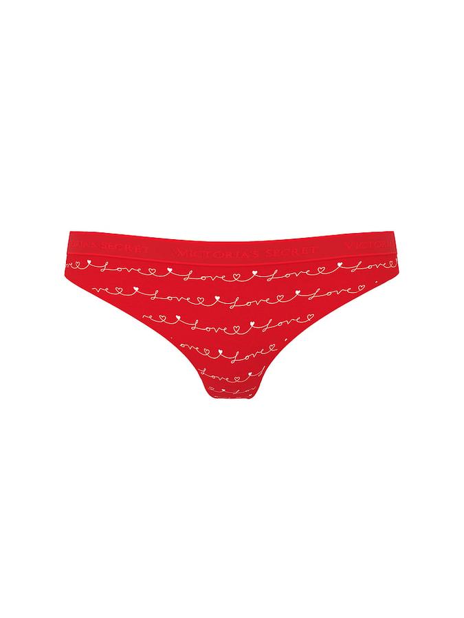 Logo Cotton Thong Panty image number 2