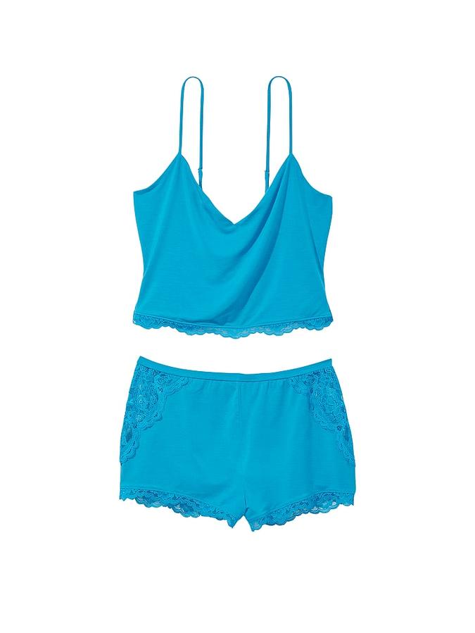 Stretch Modal Cropped Cami Set image number 2