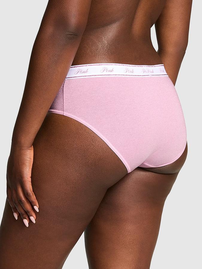 Logo Cotton Shimmer Hiphugger Panty image number 1