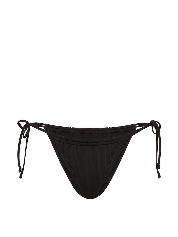Ruched Double-Strap Brazilian Bikini Bottom image number 2