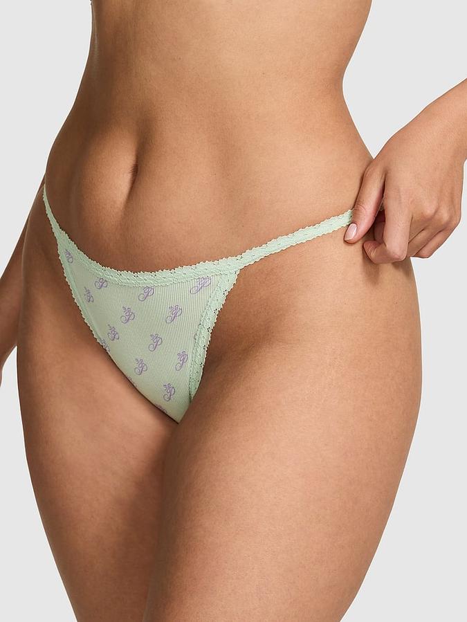 Wink Lace-Trim String Bikini Panty
