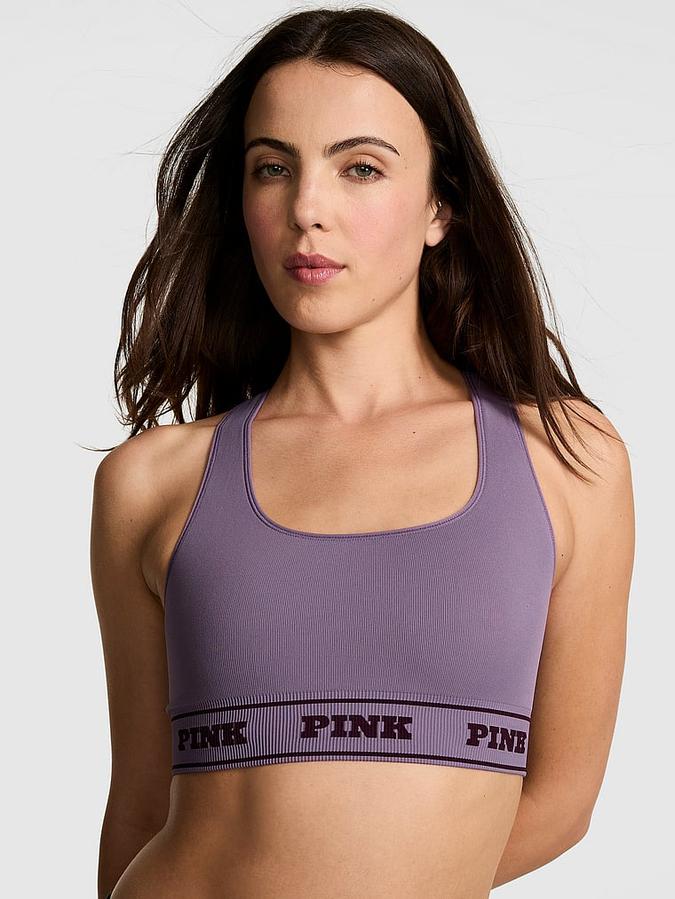 Purple Seamless Reversible Sports Bra Seamless Reversible Sports Bra