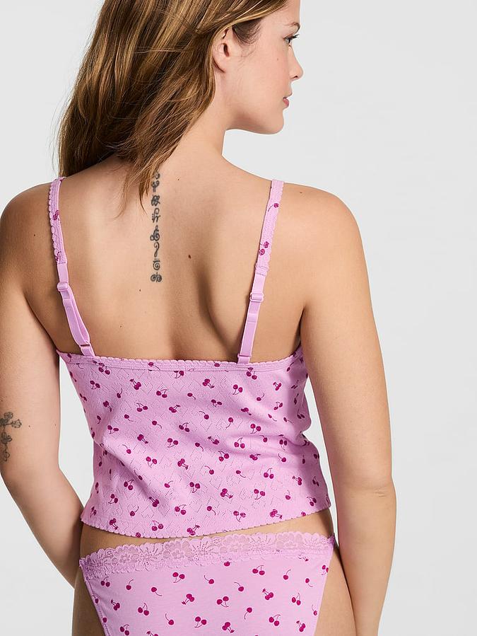 Pointelle Henley Cami