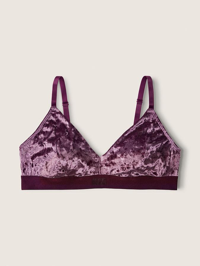 Velvet Triangle Bralette image number 2