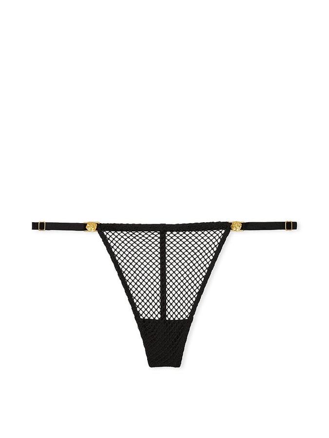 Fishnet Adjustable V-String Panty image number 2