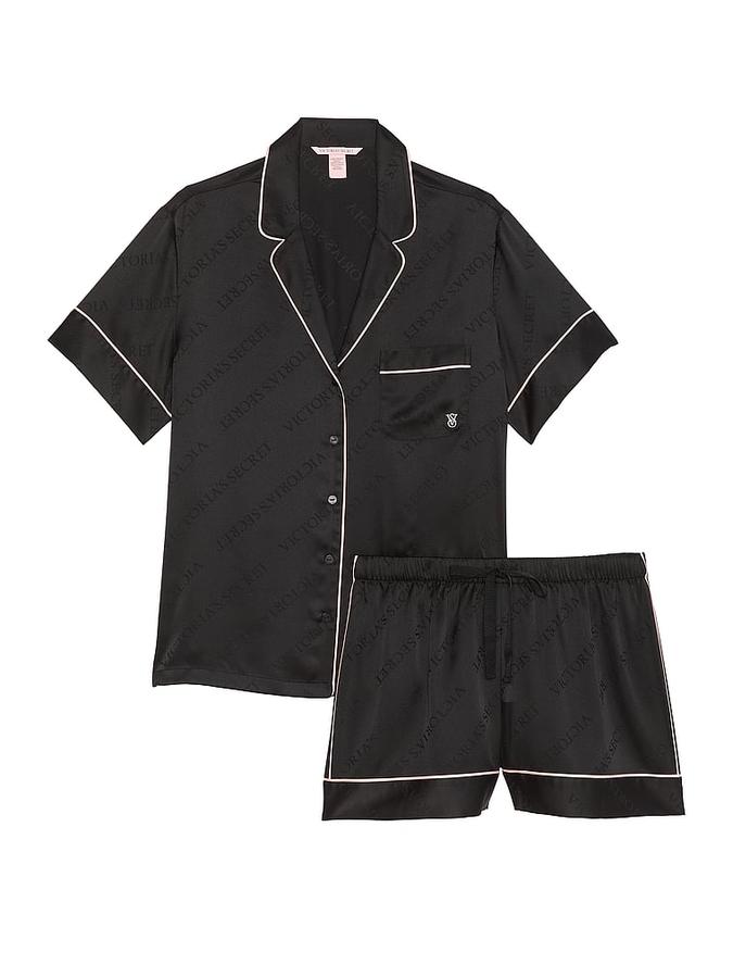 Satin Short Pajama Set image number 2
