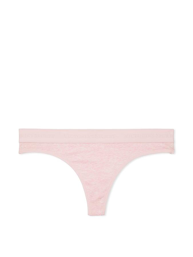 Logo Cotton Thong Panty image number 0