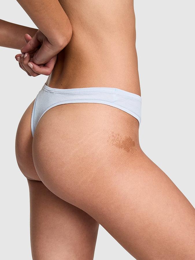 Cotton High-Leg Thong Panty