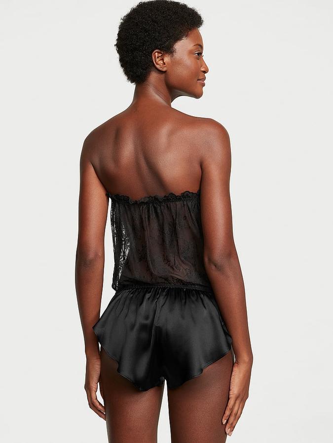 VS Archives Silk Strapless Teddy image number 1