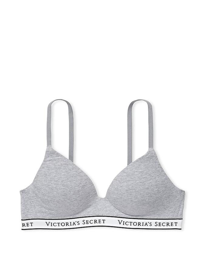 Lightly Lined Cotton Wireless Bra image number 2