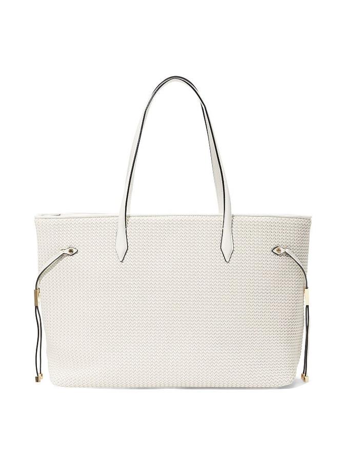 The Victoria Carryall Tote Thin Woven White image number 1