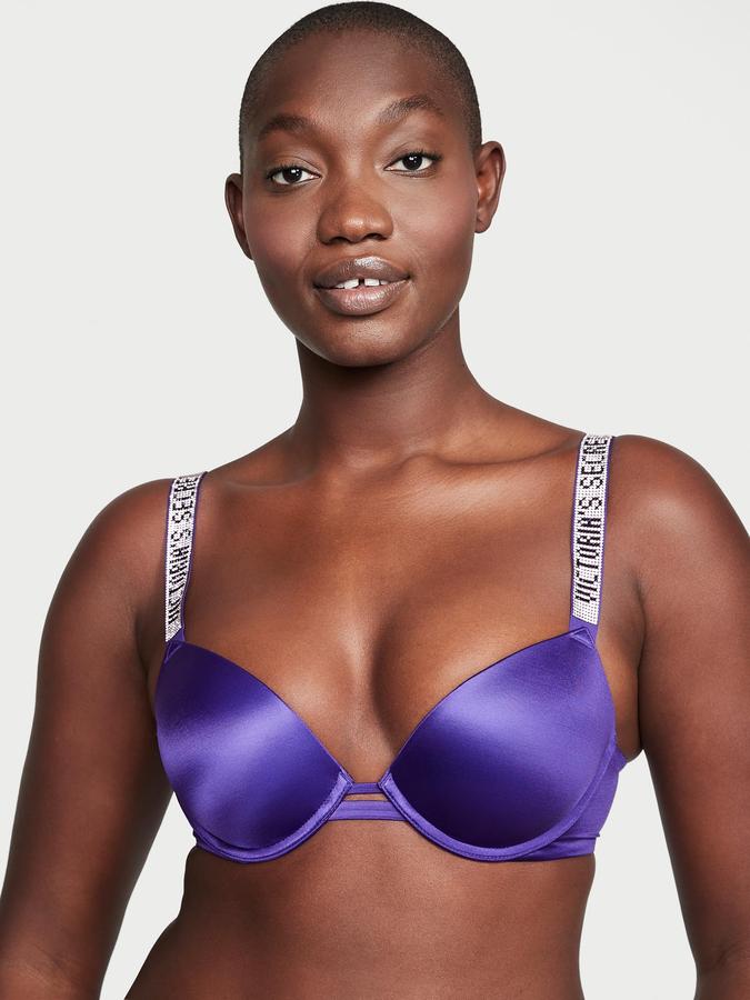 Shine Strap Push-Up Bra image number 0