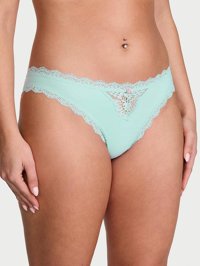 Lace-Trim Bikini Panty