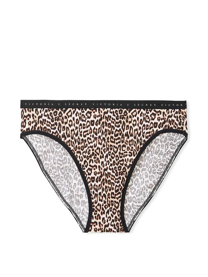 Stretch Cotton High-Leg Brief Panty image number 2