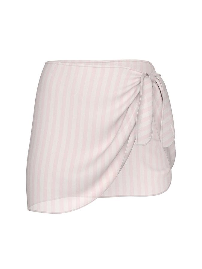 Iconic Stripe Sheer Crinkle Mini Sarong image number 2