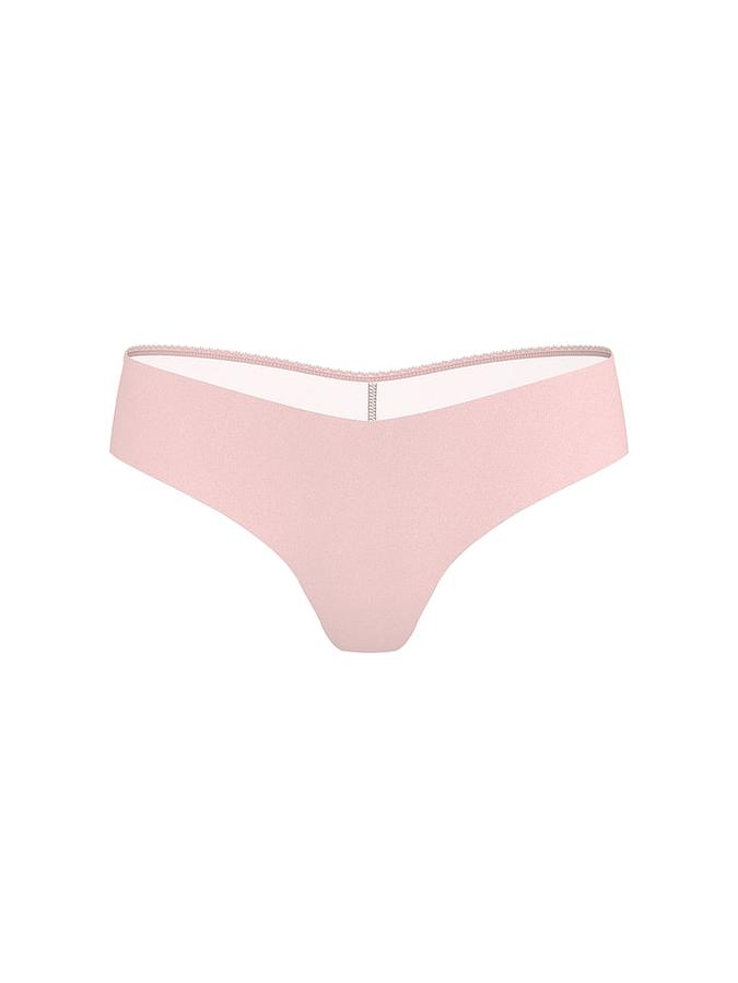 No-Show Sheer Logo Thong Panty image number 0