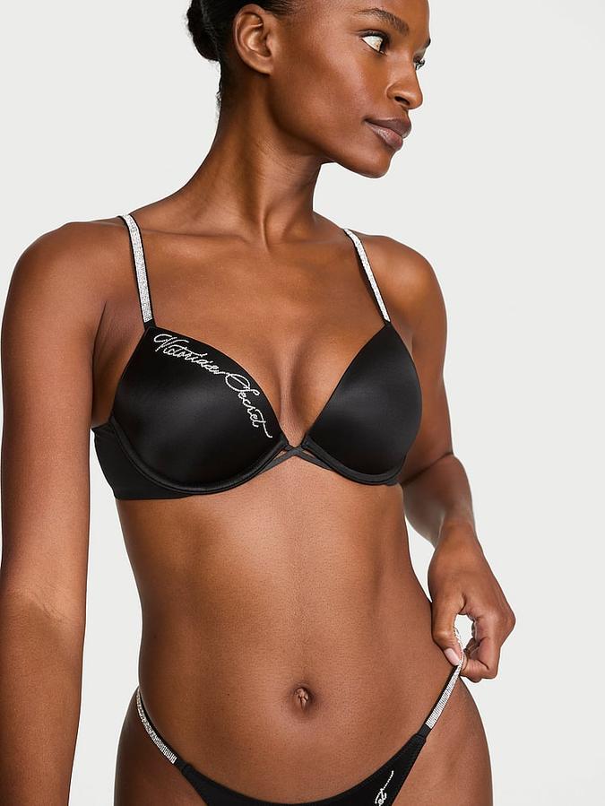 Shine Script Push-Up Bra