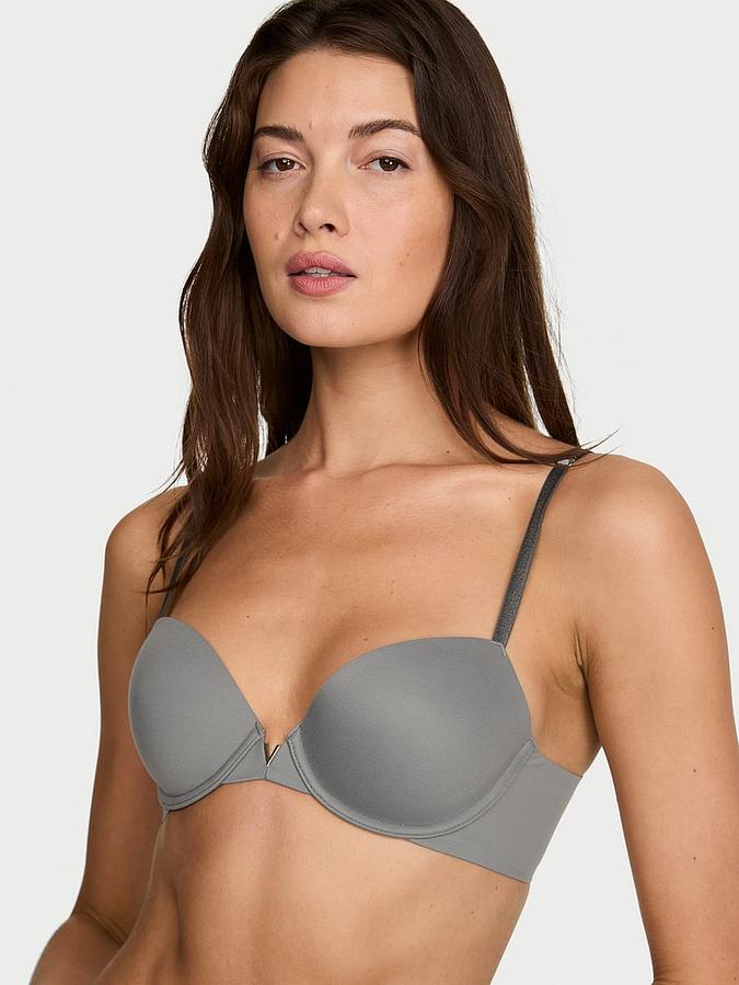Smooth Lightly Lined Plunge Demi Bra