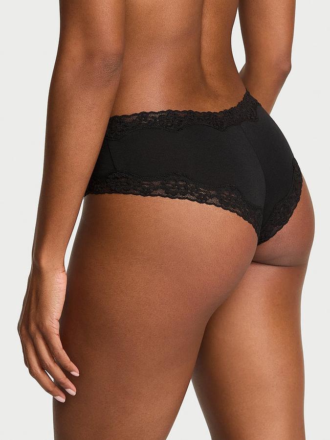 Cotton Lace-Waist Cheeky Panty