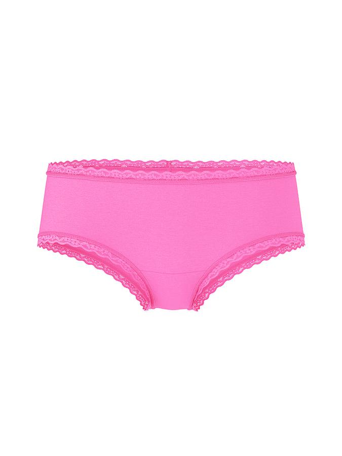 Cotton Lace-Waist Cheeky Panty image number 2