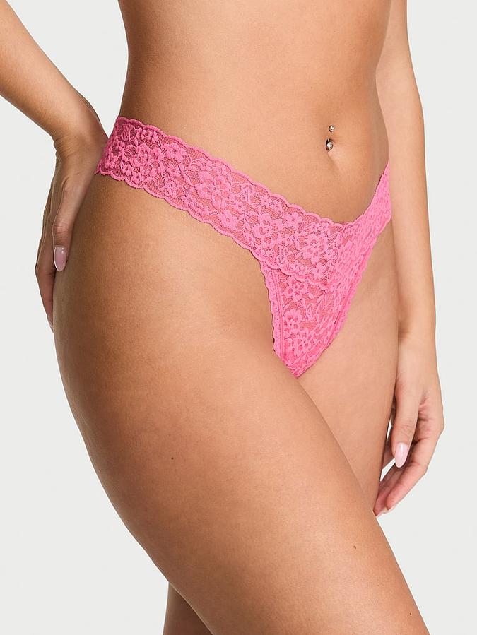 Lace Strappy-Back Thong Panty