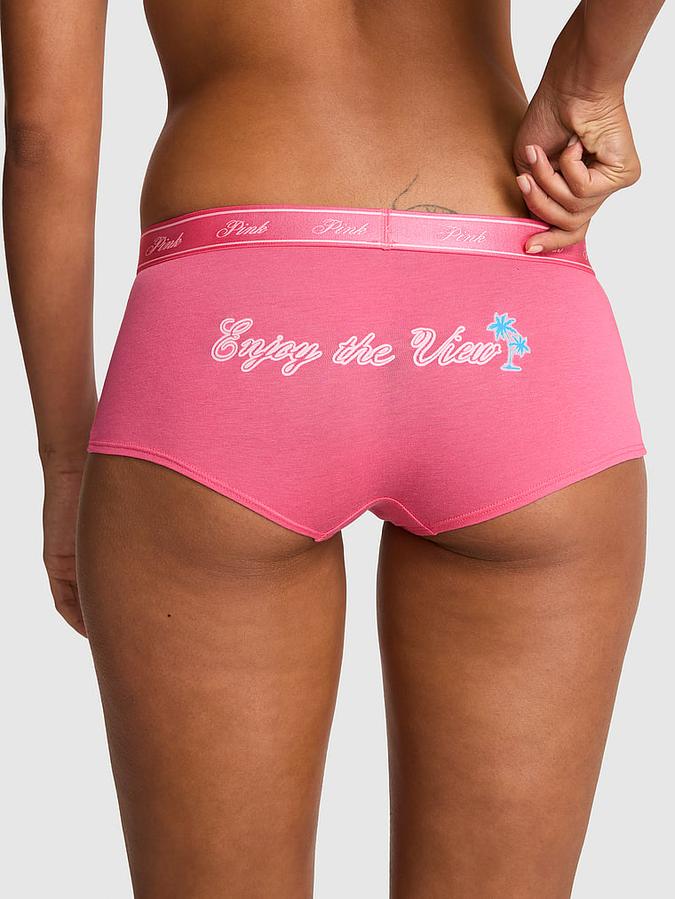 Logo Cotton Boyshort Panty