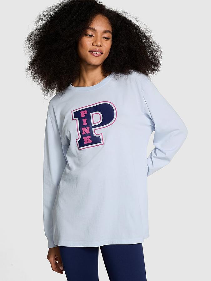 Campus Cotton Long-Sleeve Tee image number 0