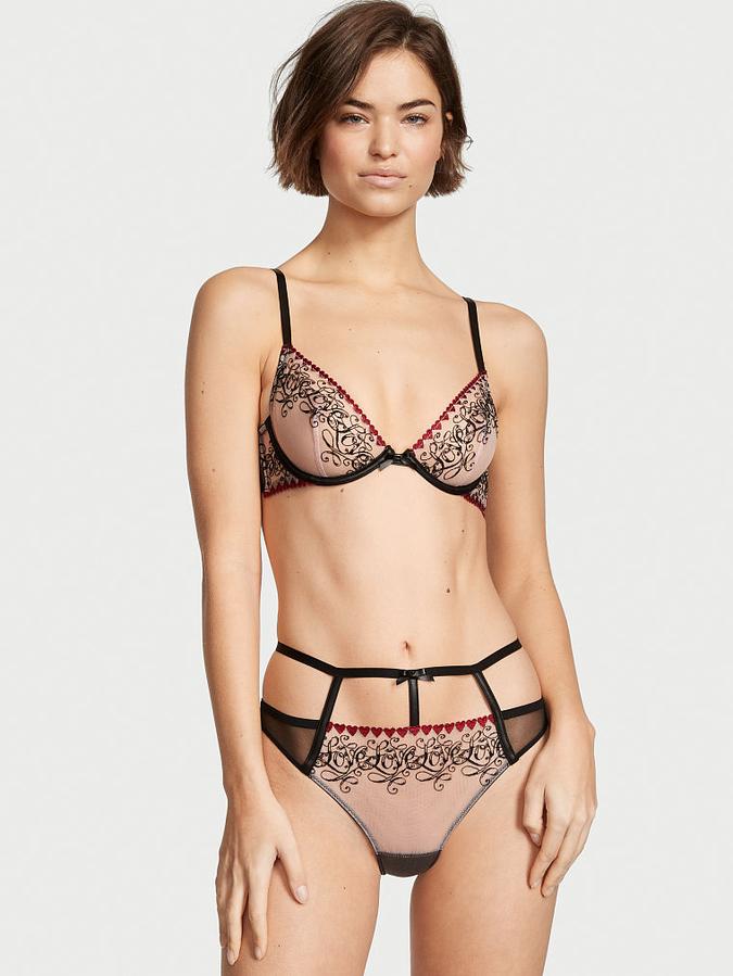 Love Letters Embroidery Strappy Panty image number 3