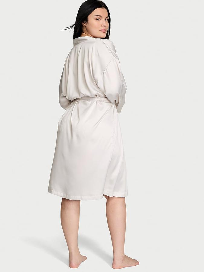 Satin Midi Robe image number 1