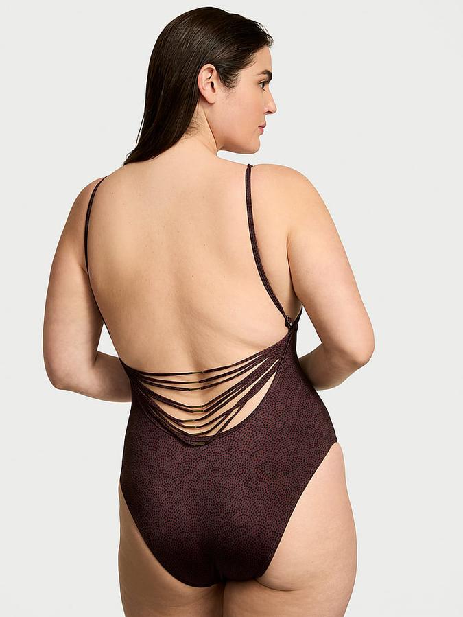 VS Archives Strappy Hardware Cheeky One-Piece Swimsuit image number 1