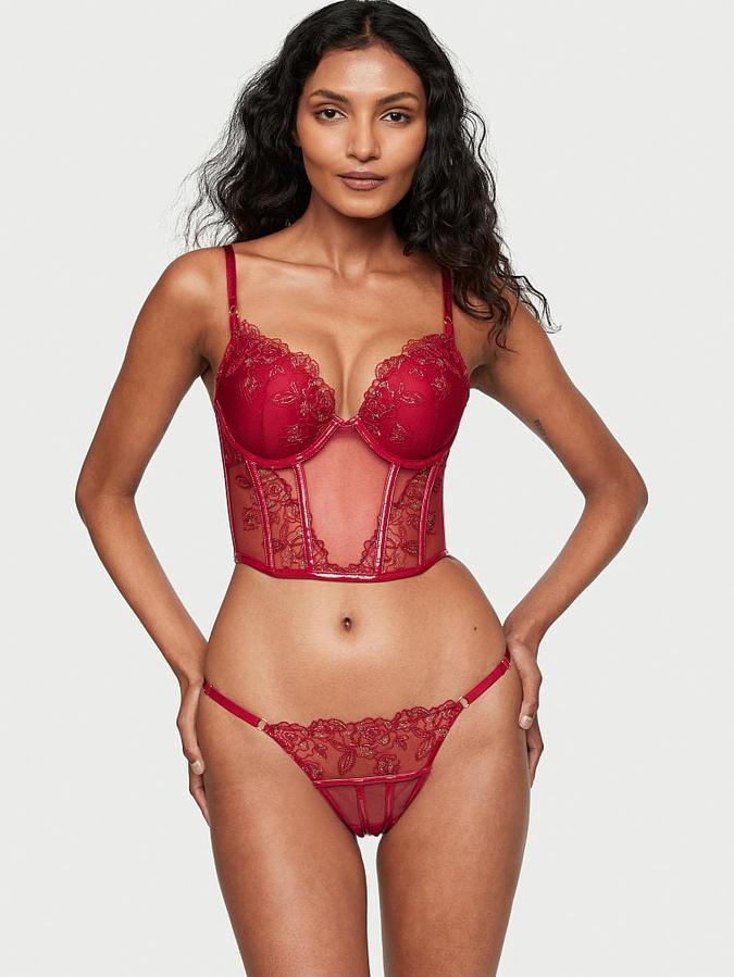 Midnight Affair Embroidery Brazilian Panty image number 3