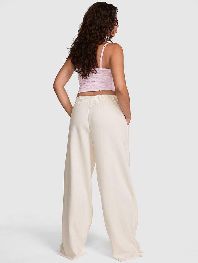 Campus Fleece Wide-Leg Split-Hem Sweatpants