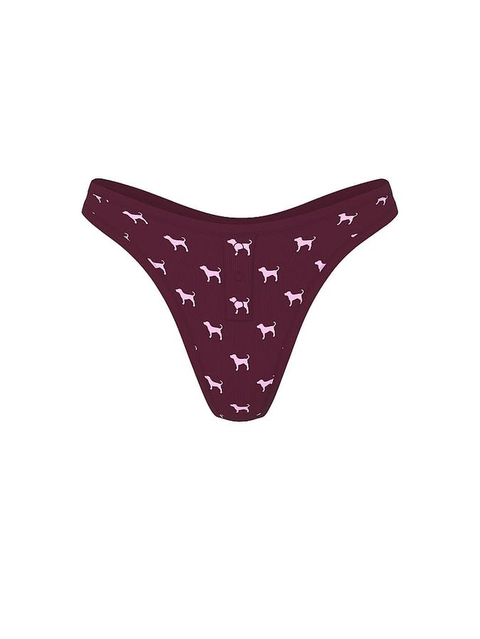 Cotton High-Leg Thong Panty image number 2