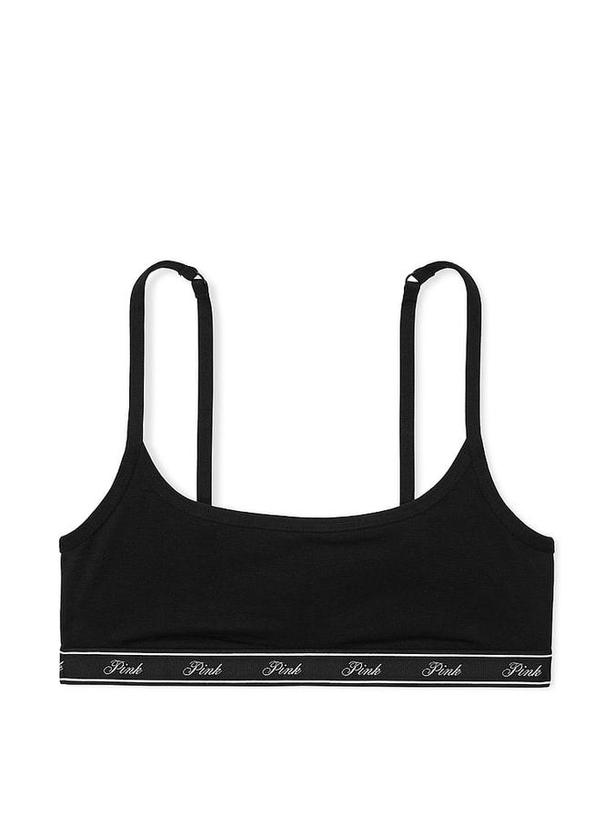 Cotton Scoop Bralette image number 0