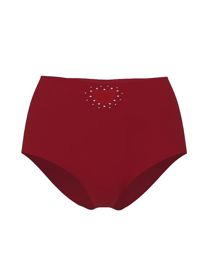 No-Show Heart Cut-Out Modern Brief Panty image number 2