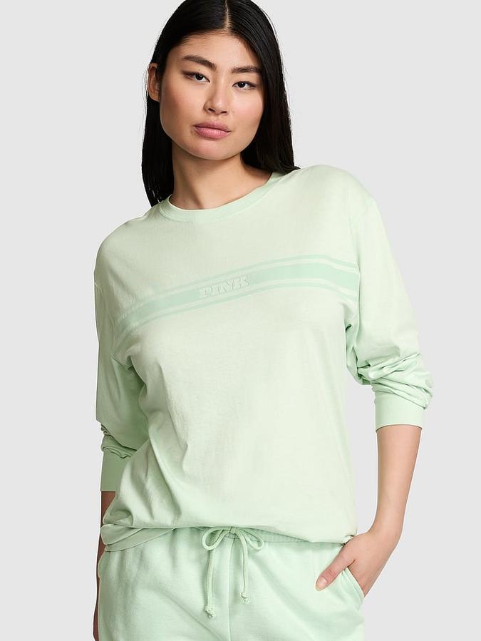 Campus Cotton Long-Sleeve Tee image number 0