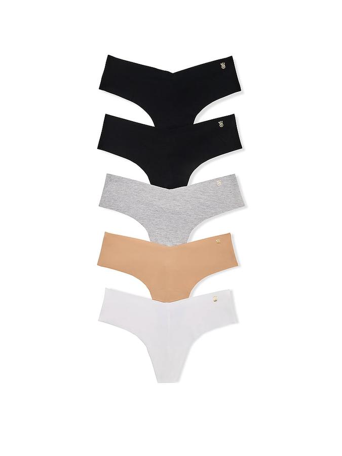 5-Pack No-Show Thong Panties
