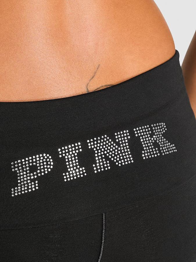 All-Day Cotton Foldover Flare Leggings image number 4