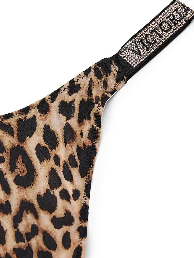 Logo Shine Strap Thong Panty image number 3