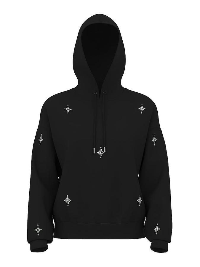 Luxe Knit Crystal Sparkle Hoodie