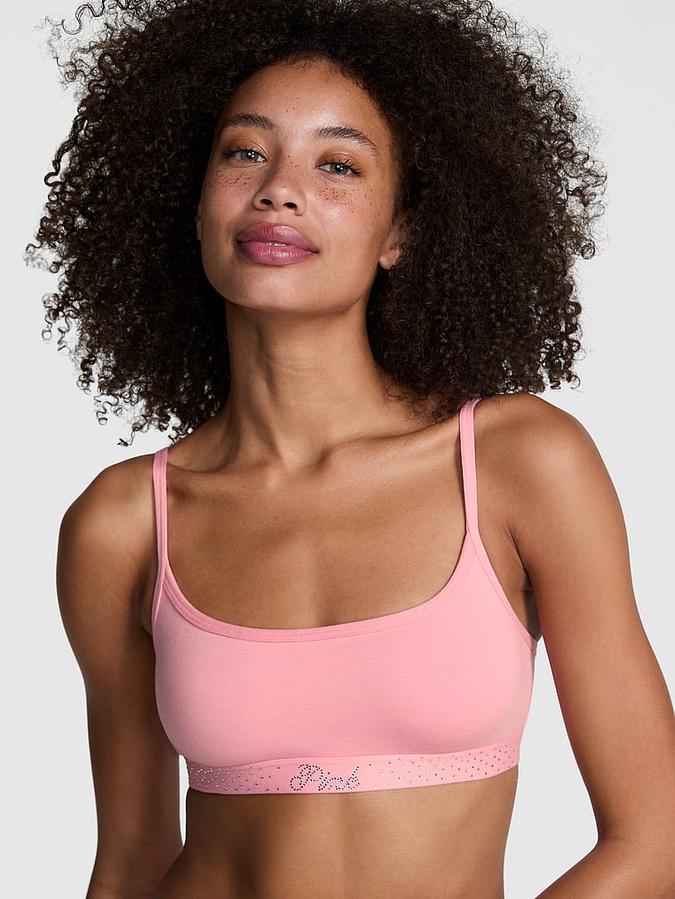 Cotton Scoop Bralette image number 0