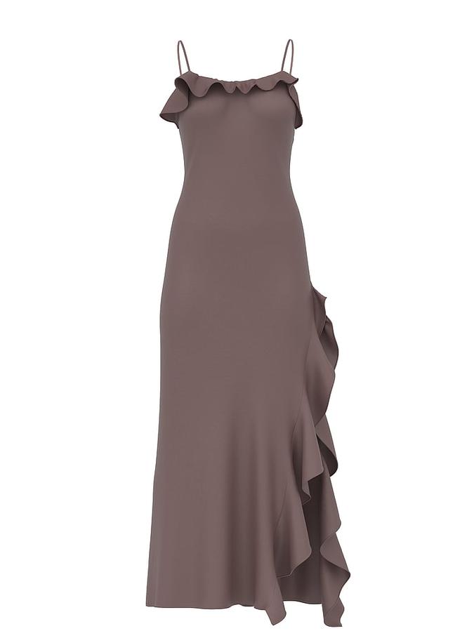 Silky Flutter Ruffled Long Slip image number 2