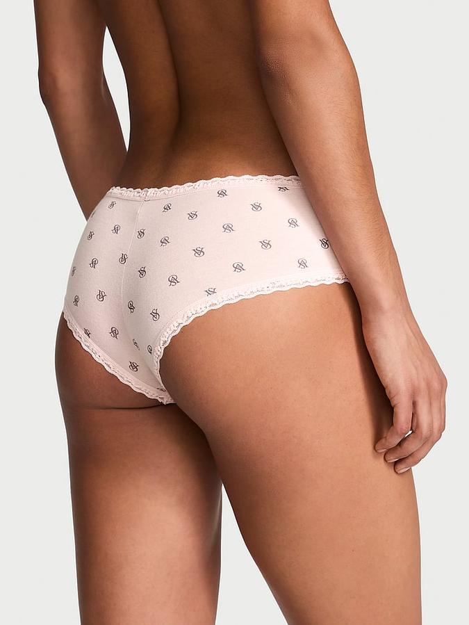 Cotton Lace-Waist Cheeky Panty image number 1